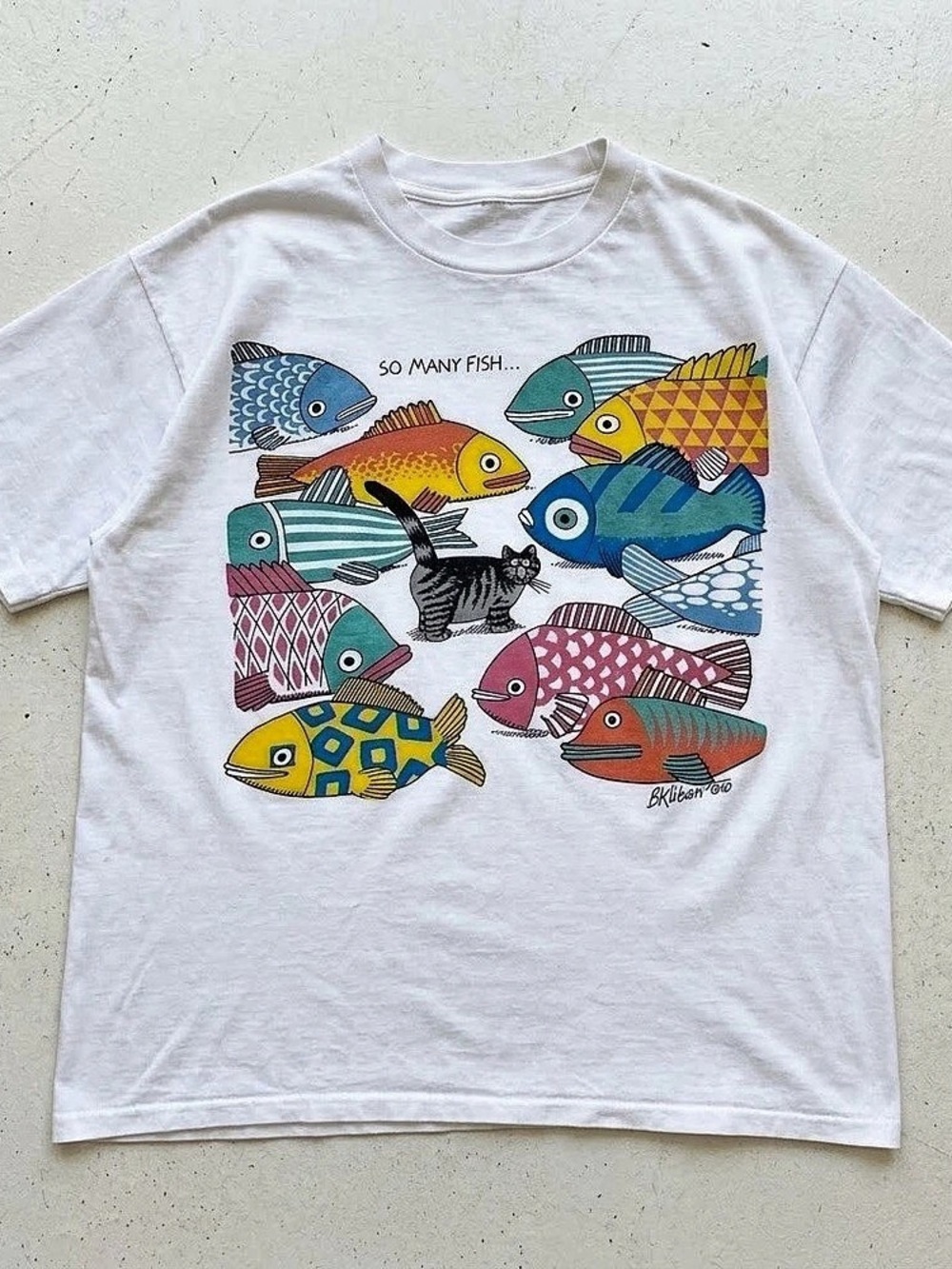 Crazy Shirts B. Kliban So Many Fish T-Shirt